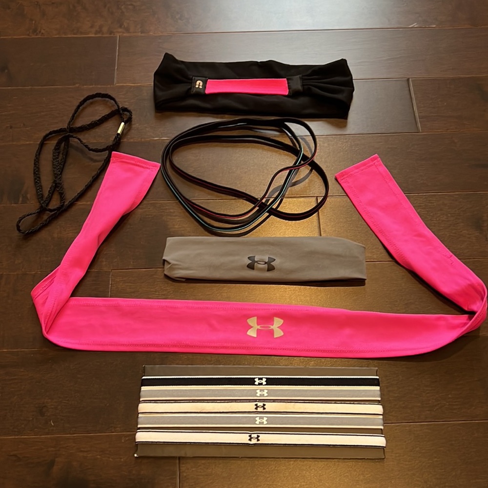Bundle of women’s sport headbands-12 total including  Under Armour